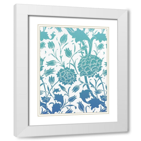Motif Summer 2 White Modern Wood Framed Art Print with Double Matting by Allen, Kimberly