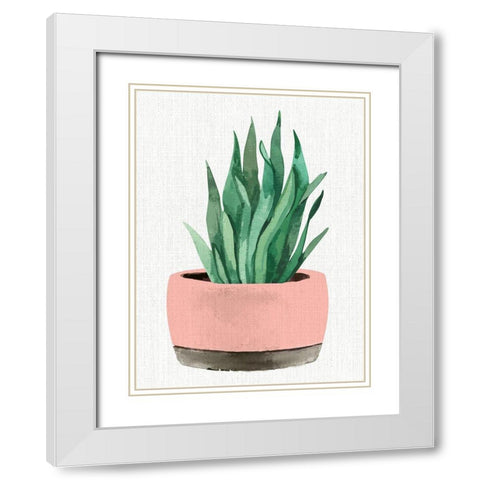 Planted 1 White Modern Wood Framed Art Print with Double Matting by Allen, Kimberly