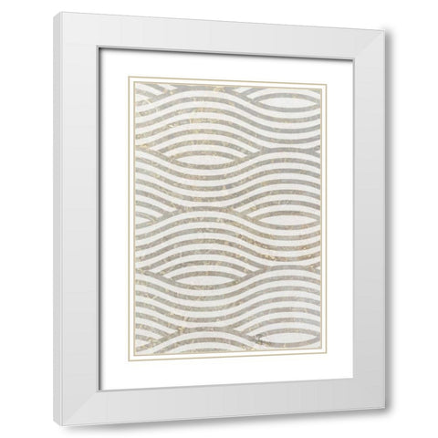 Concrete Panel A White Modern Wood Framed Art Print with Double Matting by Allen, Kimberly