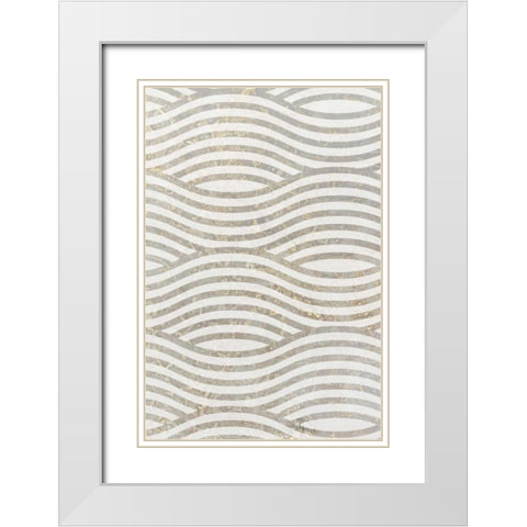 Concrete Panel A White Modern Wood Framed Art Print with Double Matting by Allen, Kimberly