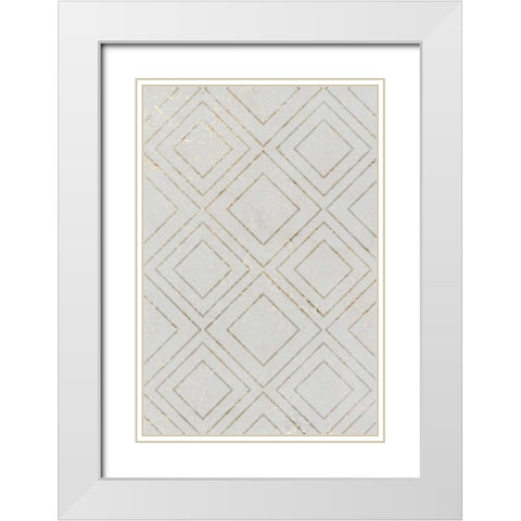 Concrete Panel B White Modern Wood Framed Art Print with Double Matting by Allen, Kimberly