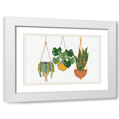 Three White Modern Wood Framed Art Print with Double Matting by Allen, Kimberly