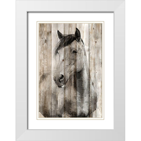 Young 1 White Modern Wood Framed Art Print with Double Matting by Allen, Kimberly