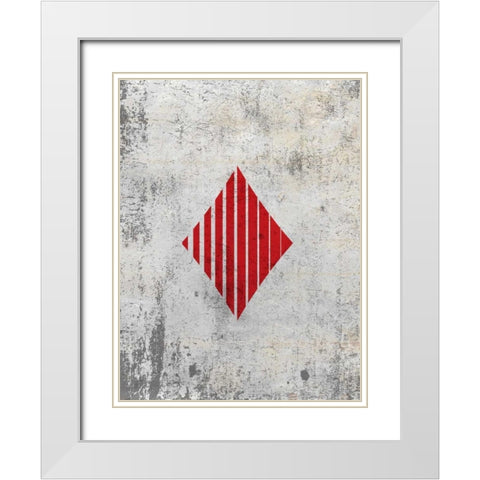 Lets Play C White Modern Wood Framed Art Print with Double Matting by Allen, Kimberly