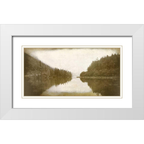 Reflection White Modern Wood Framed Art Print with Double Matting by Allen, Kimberly