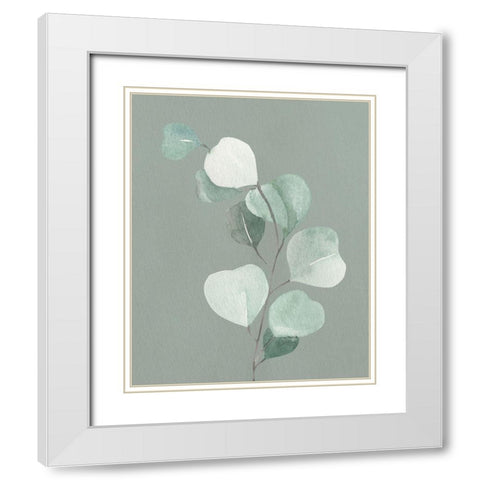 Soft Greens 2 White Modern Wood Framed Art Print with Double Matting by Allen, Kimberly