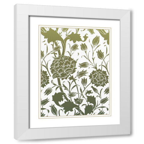 Motif 1 White Modern Wood Framed Art Print with Double Matting by Allen, Kimberly