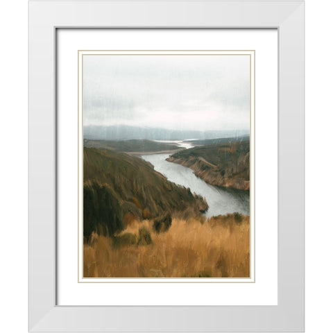 Crest White Modern Wood Framed Art Print with Double Matting by Allen, Kimberly