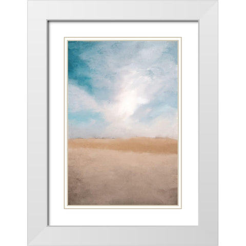 Desert Sands White Modern Wood Framed Art Print with Double Matting by Allen, Kimberly