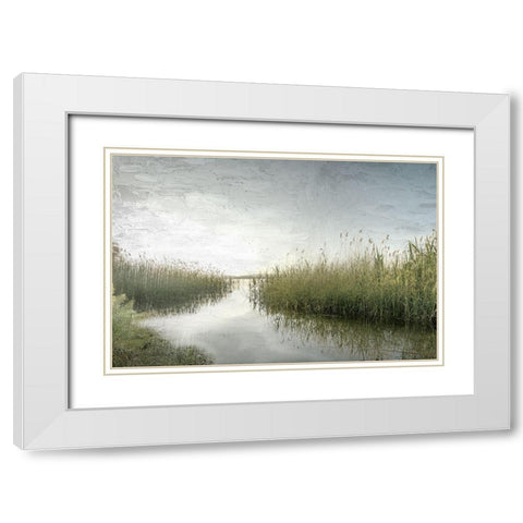 Marsh White Modern Wood Framed Art Print with Double Matting by Allen, Kimberly