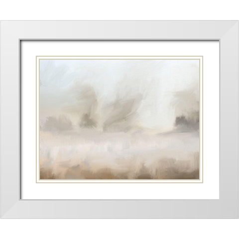 Mirage White Modern Wood Framed Art Print with Double Matting by Allen, Kimberly