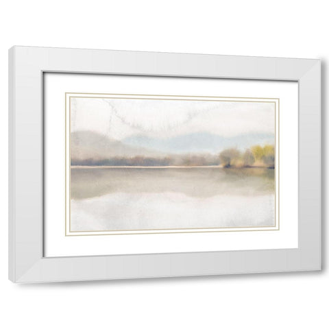 Serene Summer White Modern Wood Framed Art Print with Double Matting by Allen, Kimberly