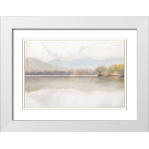 Serene Summer White Modern Wood Framed Art Print with Double Matting by Allen, Kimberly