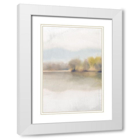 Serene Summer 3 White Modern Wood Framed Art Print with Double Matting by Allen, Kimberly