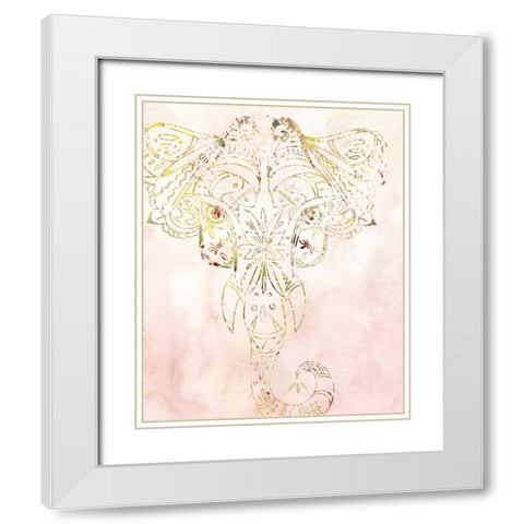 Mandala Wild 1 White Modern Wood Framed Art Print with Double Matting by Allen, Kimberly