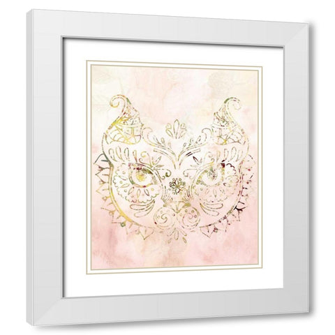 Mandala Wild 2 White Modern Wood Framed Art Print with Double Matting by Allen, Kimberly