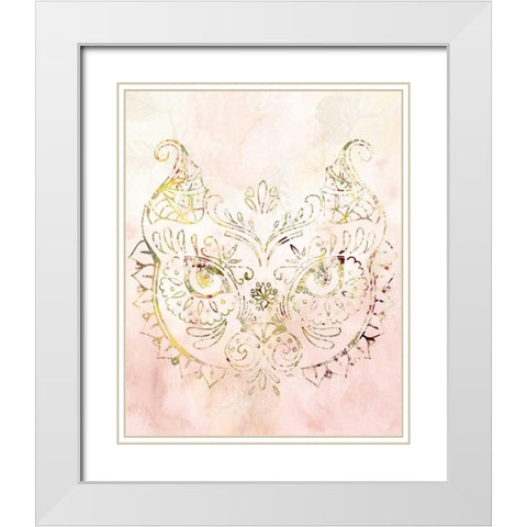 Mandala Wild 2 White Modern Wood Framed Art Print with Double Matting by Allen, Kimberly