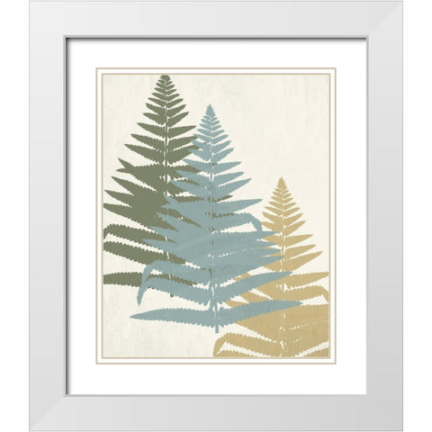 Threes 2 White Modern Wood Framed Art Print with Double Matting by Allen, Kimberly