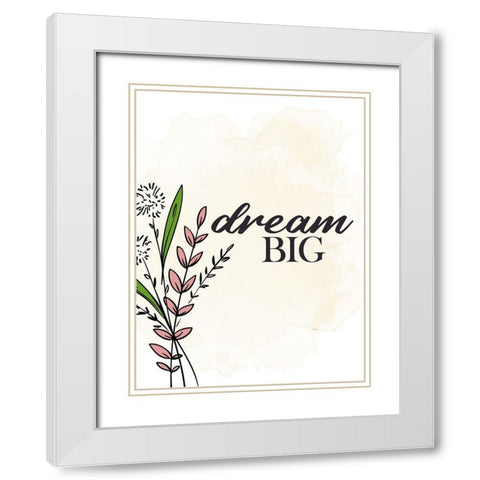 Dream White Modern Wood Framed Art Print with Double Matting by Allen, Kimberly