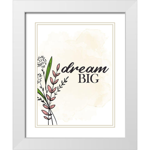 Dream White Modern Wood Framed Art Print with Double Matting by Allen, Kimberly