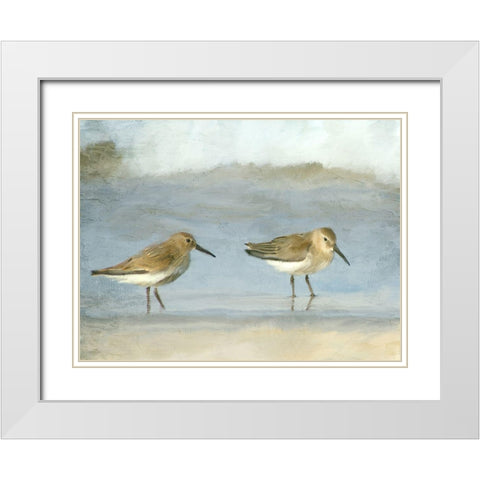 Little Two White Modern Wood Framed Art Print with Double Matting by Allen, Kimberly