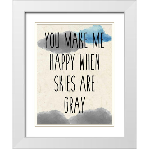 Sunshine B White Modern Wood Framed Art Print with Double Matting by Allen, Kimberly