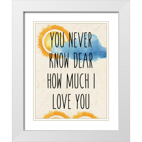 Sunshine C White Modern Wood Framed Art Print with Double Matting by Allen, Kimberly