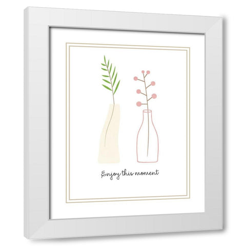 This Moment White Modern Wood Framed Art Print with Double Matting by Allen, Kimberly