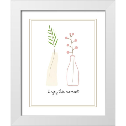 This Moment White Modern Wood Framed Art Print with Double Matting by Allen, Kimberly