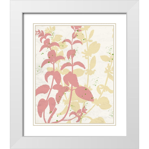 Spring Silhouette 2 White Modern Wood Framed Art Print with Double Matting by Allen, Kimberly