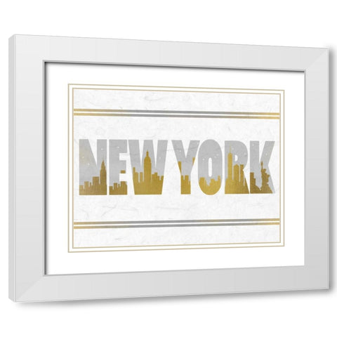 Travel A White Modern Wood Framed Art Print with Double Matting by Allen, Kimberly