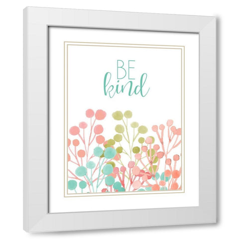 Be 1 White Modern Wood Framed Art Print with Double Matting by Allen, Kimberly