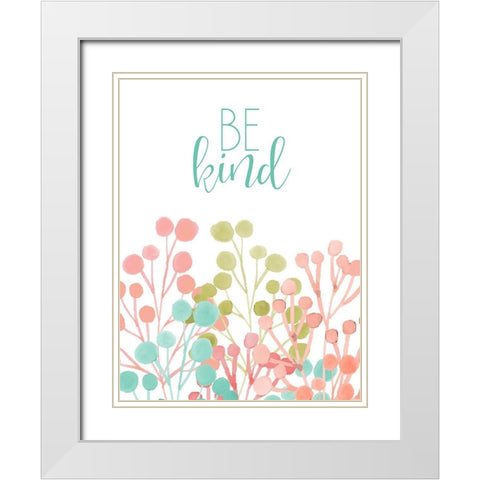 Be 1 White Modern Wood Framed Art Print with Double Matting by Allen, Kimberly