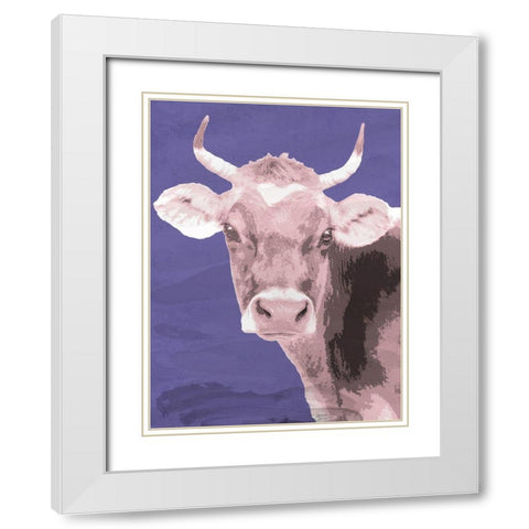 Brown Jersey White Modern Wood Framed Art Print with Double Matting by Allen, Kimberly