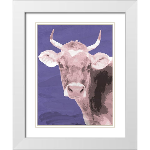 Brown Jersey White Modern Wood Framed Art Print with Double Matting by Allen, Kimberly