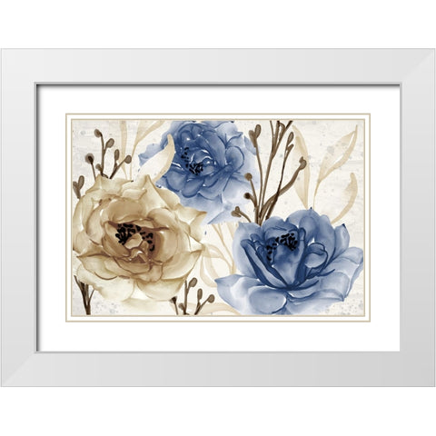 Blooming White Modern Wood Framed Art Print with Double Matting by Allen, Kimberly