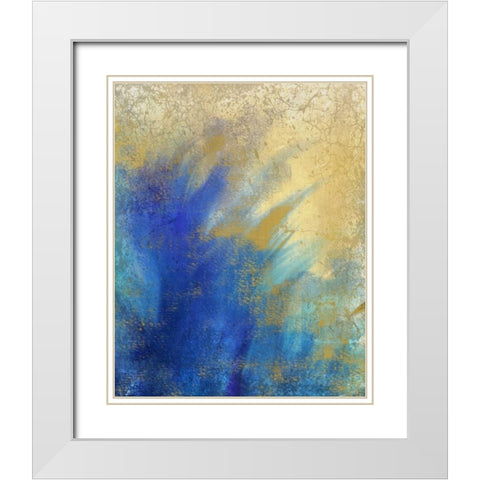 Burst of Color 2 White Modern Wood Framed Art Print with Double Matting by Allen, Kimberly