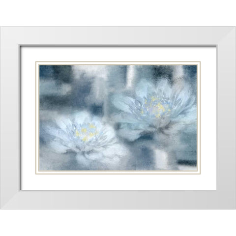 In the Blue White Modern Wood Framed Art Print with Double Matting by Allen, Kimberly
