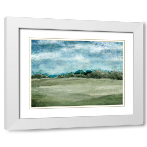 Countryside 2 White Modern Wood Framed Art Print with Double Matting by Allen, Kimberly