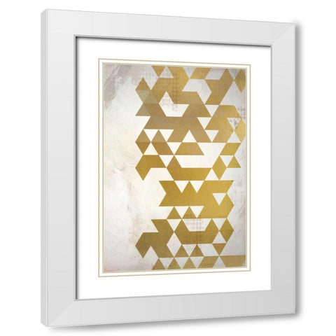 Space of Time White Modern Wood Framed Art Print with Double Matting by Allen, Kimberly