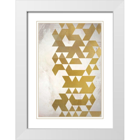 Space of Time White Modern Wood Framed Art Print with Double Matting by Allen, Kimberly
