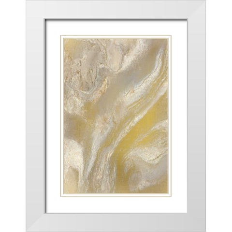 Rivers White Modern Wood Framed Art Print with Double Matting by Allen, Kimberly