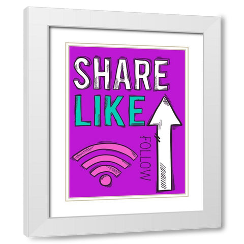 Share Like Follow White Modern Wood Framed Art Print with Double Matting by Allen, Kimberly