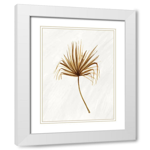 Palmetto 1 White Modern Wood Framed Art Print with Double Matting by Allen, Kimberly