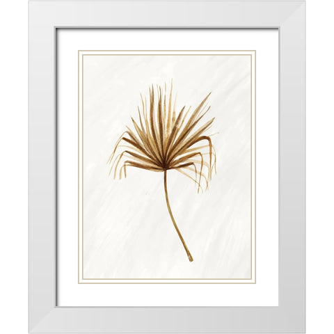 Palmetto 1 White Modern Wood Framed Art Print with Double Matting by Allen, Kimberly