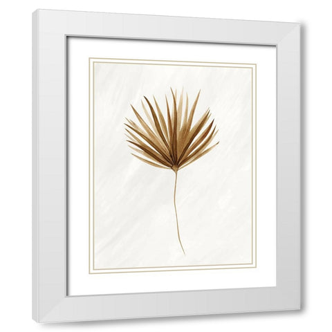 Palmetto 2 White Modern Wood Framed Art Print with Double Matting by Allen, Kimberly