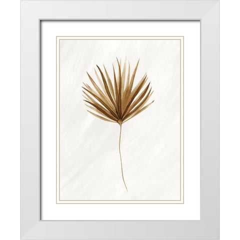 Palmetto 2 White Modern Wood Framed Art Print with Double Matting by Allen, Kimberly