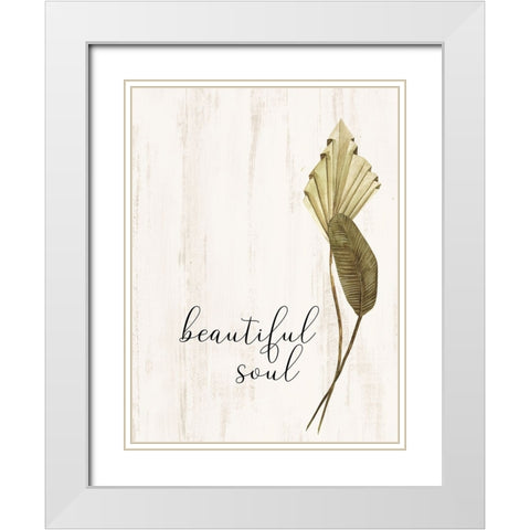 Beautiful Soul White Modern Wood Framed Art Print with Double Matting by Allen, Kimberly