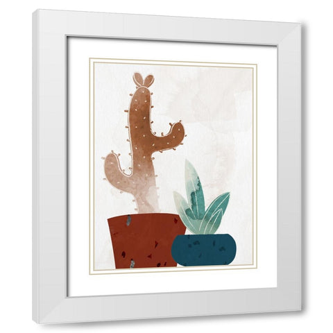 Standing 1 White Modern Wood Framed Art Print with Double Matting by Allen, Kimberly