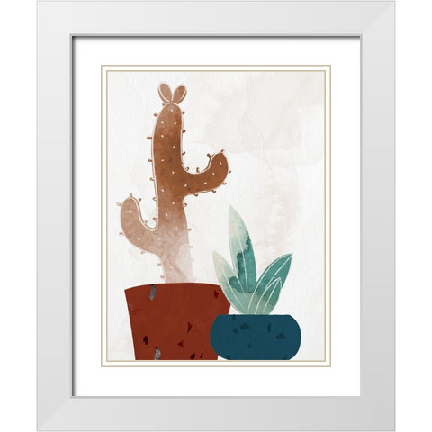 Standing 1 White Modern Wood Framed Art Print with Double Matting by Allen, Kimberly